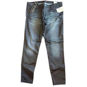 G BY GUESS woman jeans coated black skinny size  L